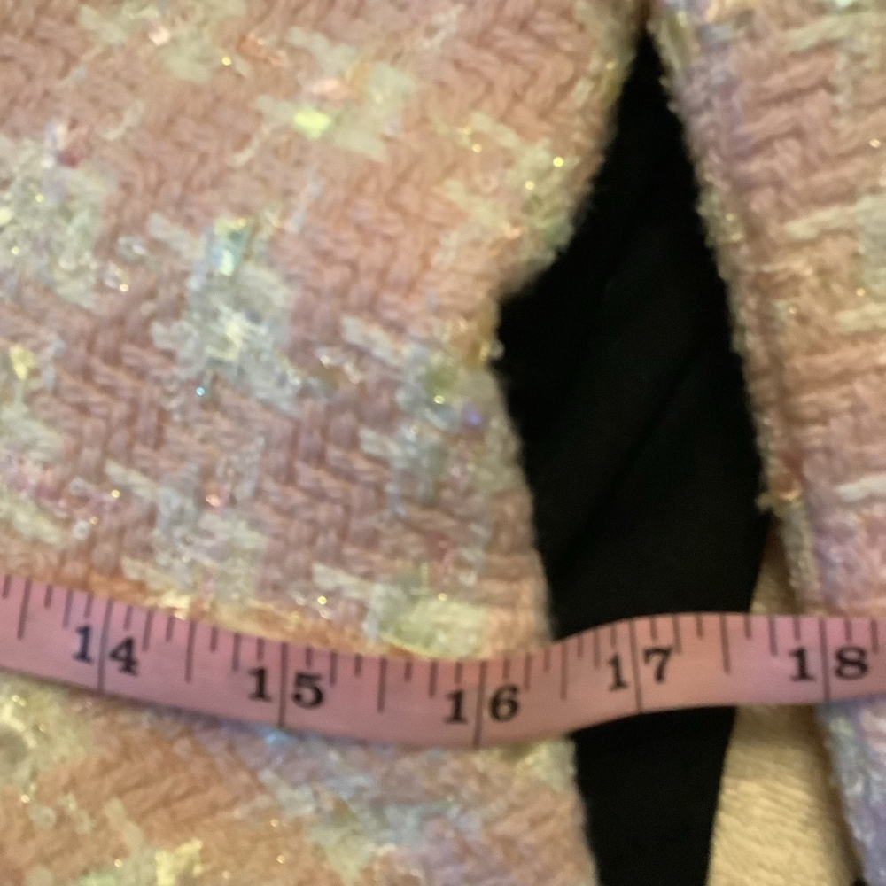 Women's Georgiou Studio Blazer Pink White Size 8 - Picture 9 of 14